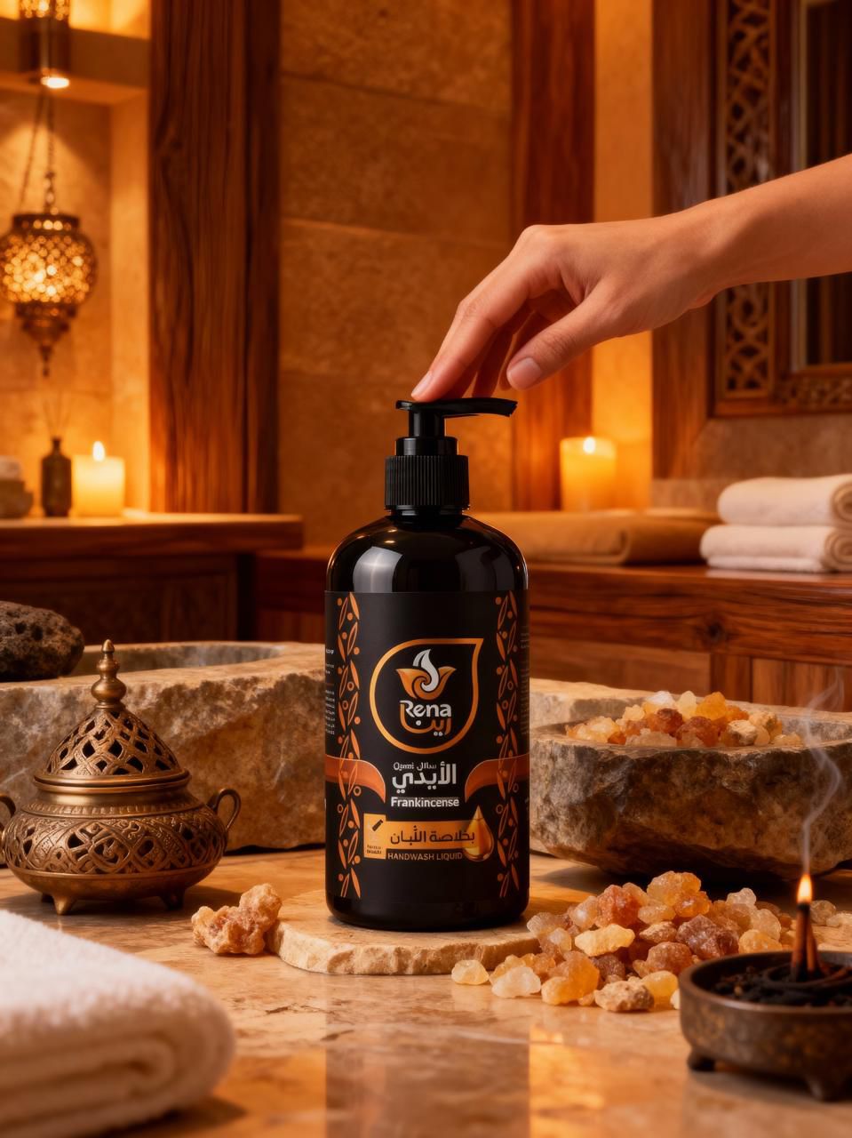 كرتون سائل غسيل الأيدي بخلاصة اللبان الطبيعي (١٢ عبوة) 